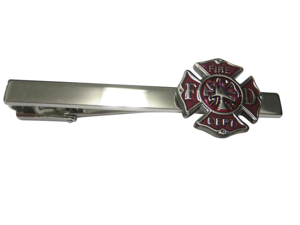 Fire Fighter Emblem Square Tie Clip