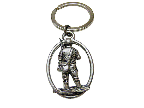 Fisherman Oval Key Chain
