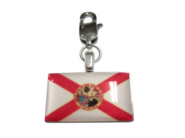 Florida State Flag Pendant Zipper Pull Charm