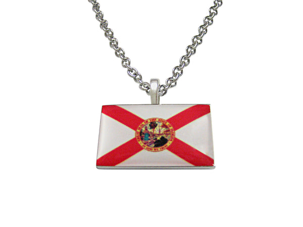 Florida State Flag Pendant Necklace