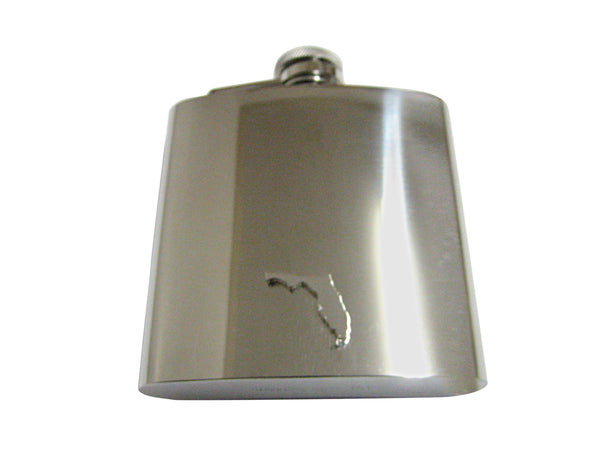Florida State Map Shape 6oz Flask