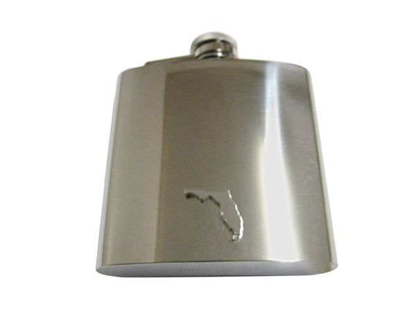 Florida State Map Shape 6 Oz. Stainless Steel Flask