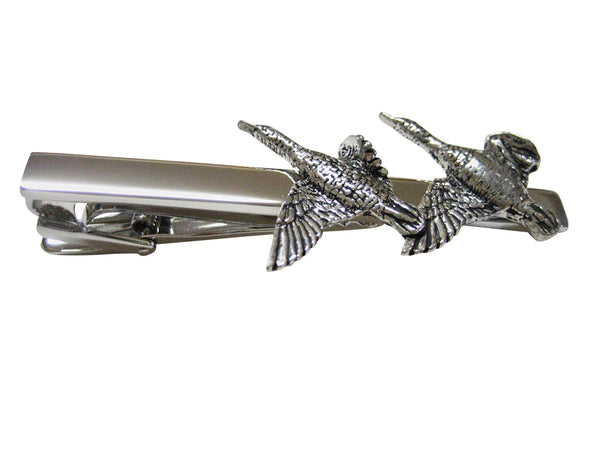 Flying Geese Birds Square Tie Clip