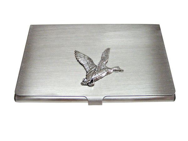 Flying Mallard Duck Business Card Holder