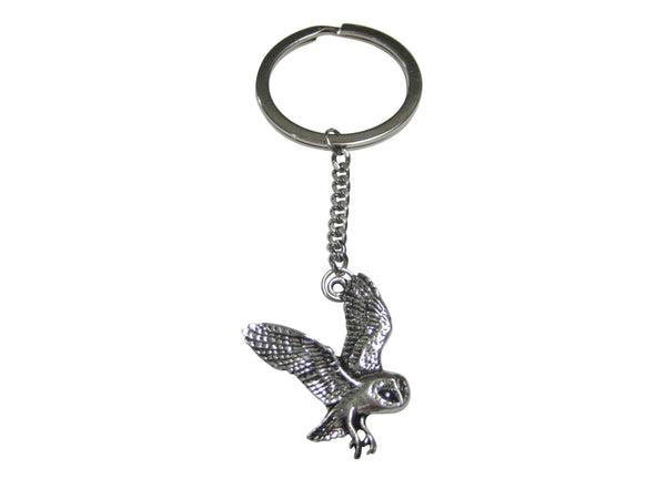 Flying Owl Bird Pendant Keychain