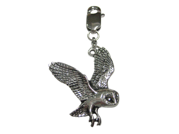 Flying Owl Bird Pendant Zipper Pull Charm