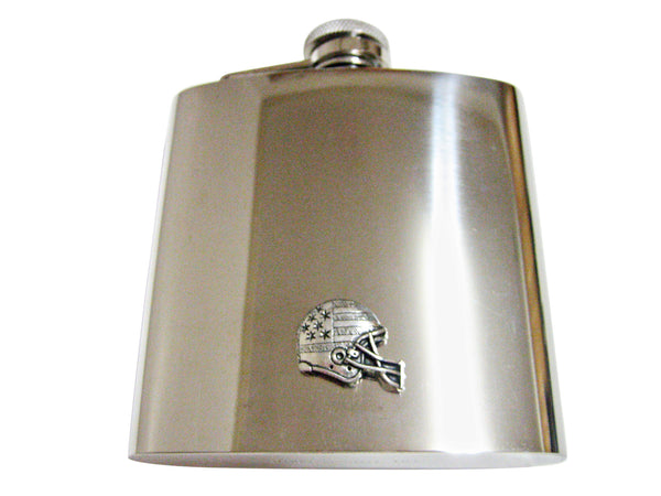 Football Helmet 6 Oz. Stainless Steel Flask