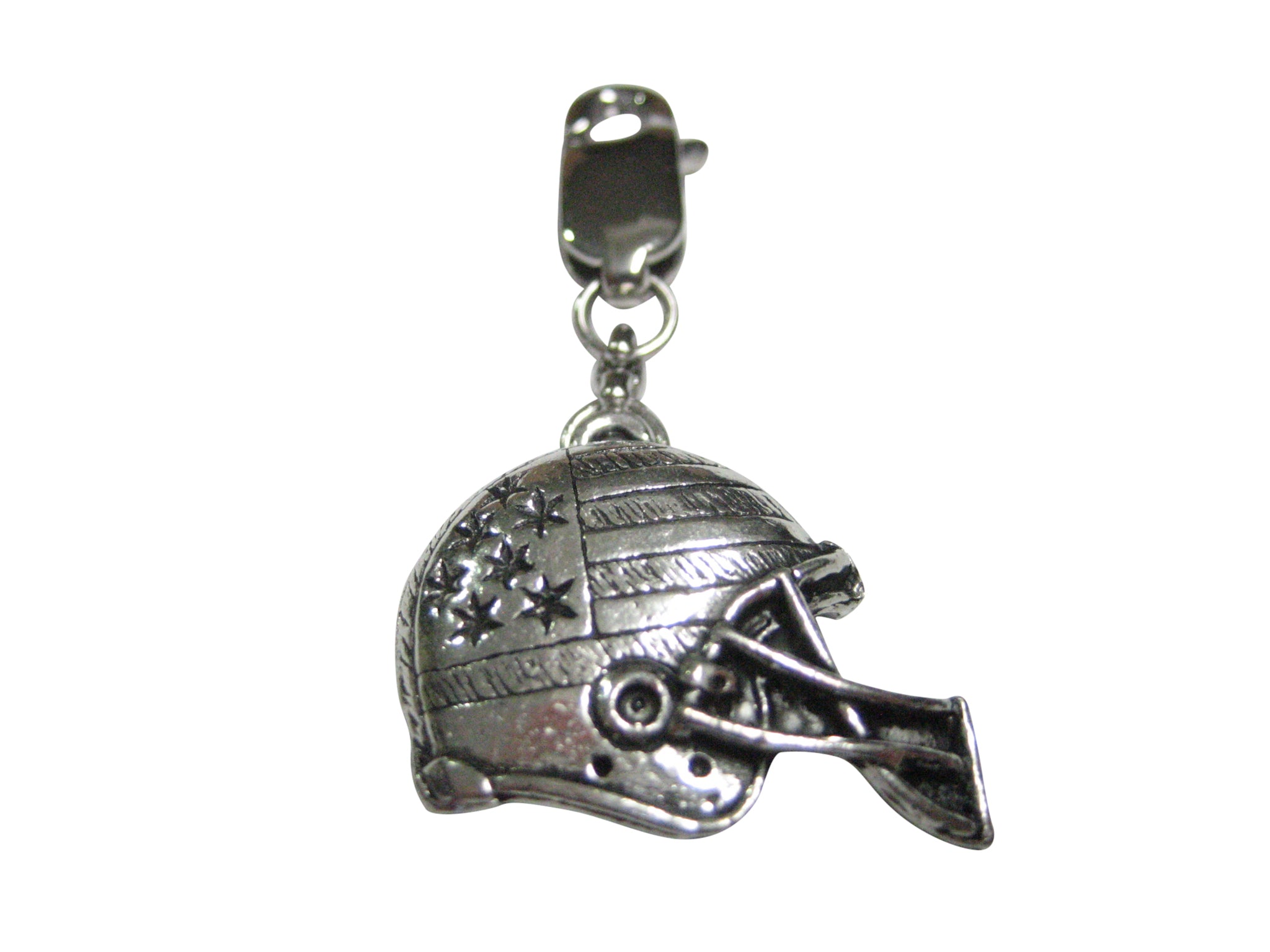 Football Helmet Pendant Zipper Pull Charm