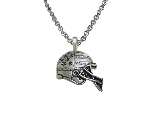 Football Helmet Pendant Necklace