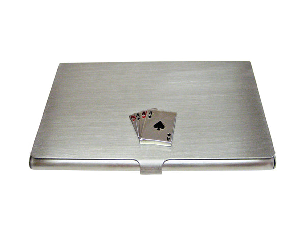 Four Aces Gambling Business Card Holder