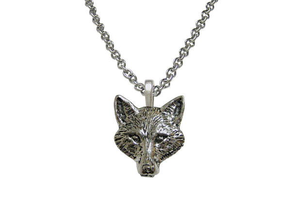 Fox Head Pendant Necklace