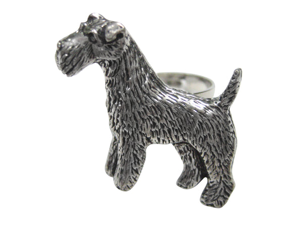 Fox Terrier Dog Adjustable Size Fashion Ring