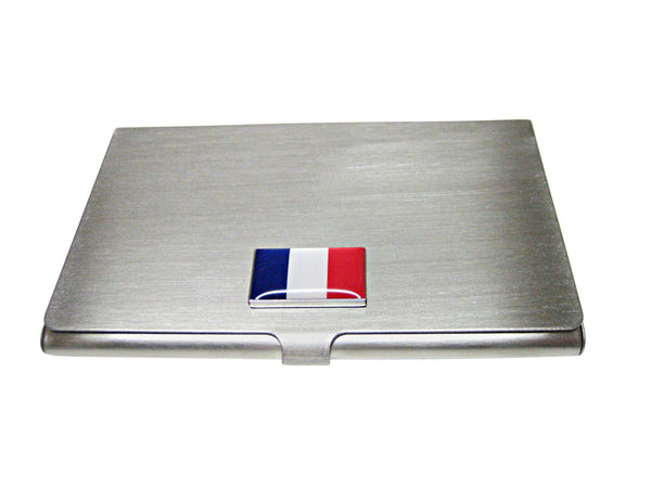 France Flag Pendant Business Card Holder