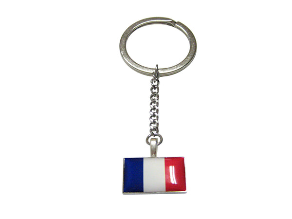 France Flag Pendant Keychain