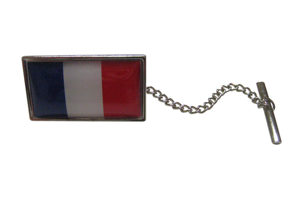 France Flag Design Tie Tack