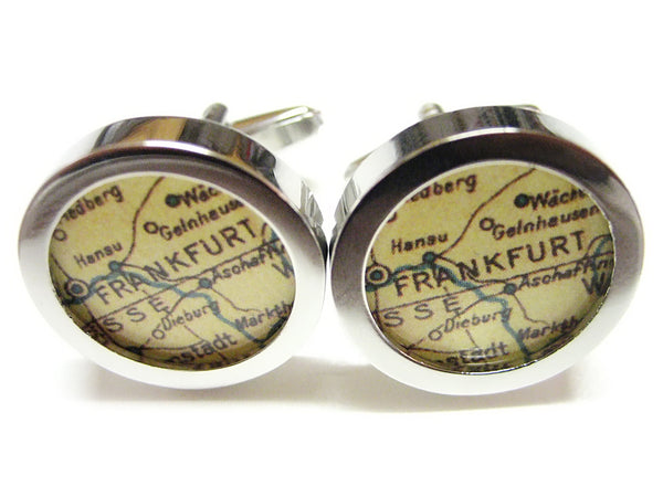 Frankfurt Map Cufflinks