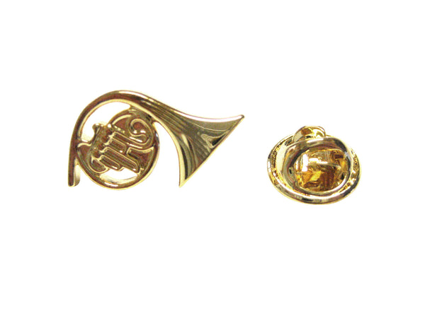 French Horn Musical Instrument Lapel Pin