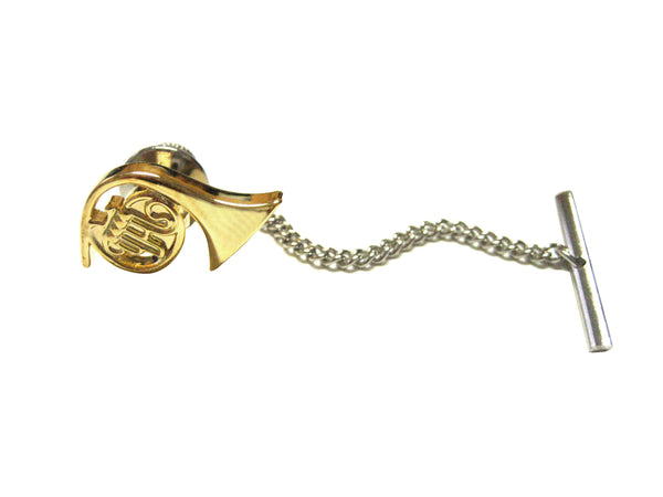 French Horn Musical Instrument Tie Tack