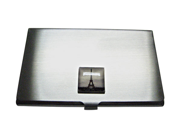French Iconic Eiffel Tower Matte Business Card Holder