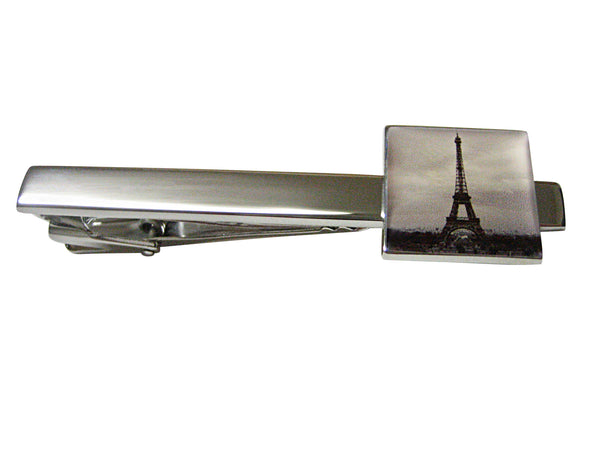 Iconic French Eiffel Tower Square Tie Clip