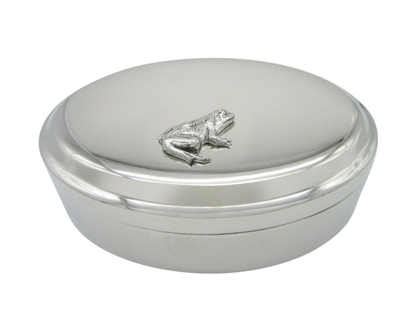 Frog Toad Pendant Oval Trinket Jewelry Box
