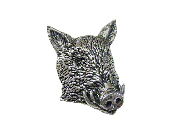 Front Looking Wild Boar Head Magnet