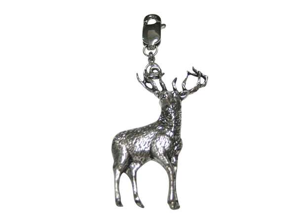 Full Stag Deer Pendant Zipper Pull Charm