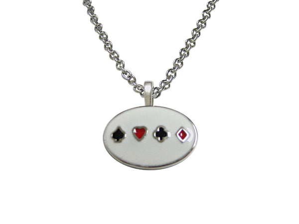 Gambling Card Suits Necklace