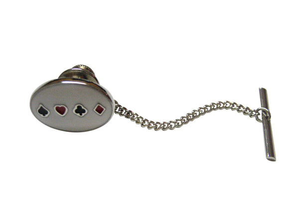 Gambling Card Suits Tie Tack