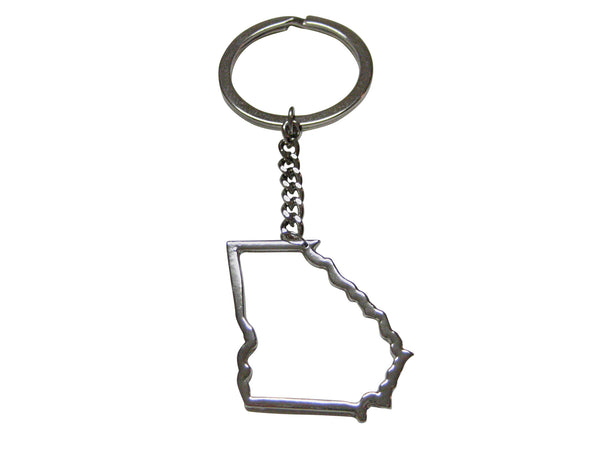 Georgia State Map Outline Keychain