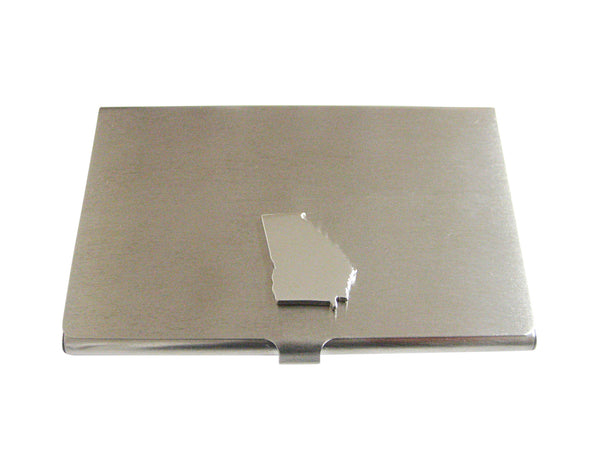 Georgia State Map Shape Business Card Holder