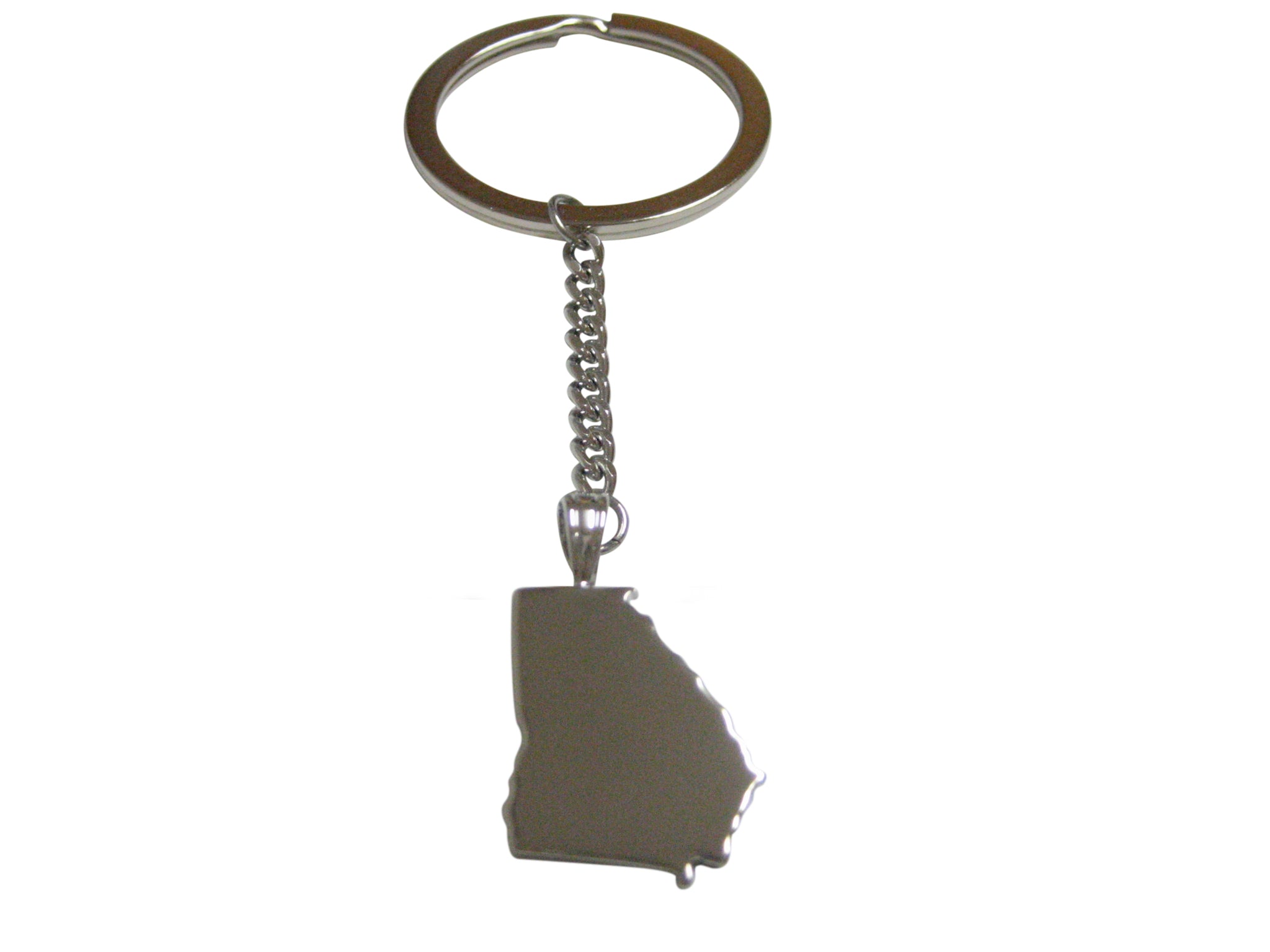 Georgia State Map Shape Pendant Keychain