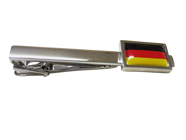 Bordered Germany Flag Square Tie Clip