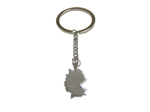 Germany Country Map Shape Pendant Keychain