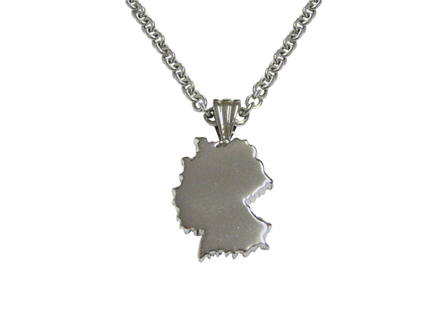 Germany Country Map Shape Pendant Necklace