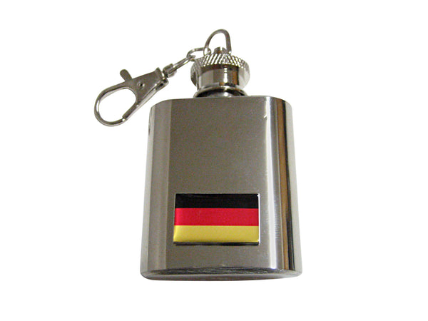 Germany Flag Pendant 1 Oz. Stainless Steel Key Chain Flask