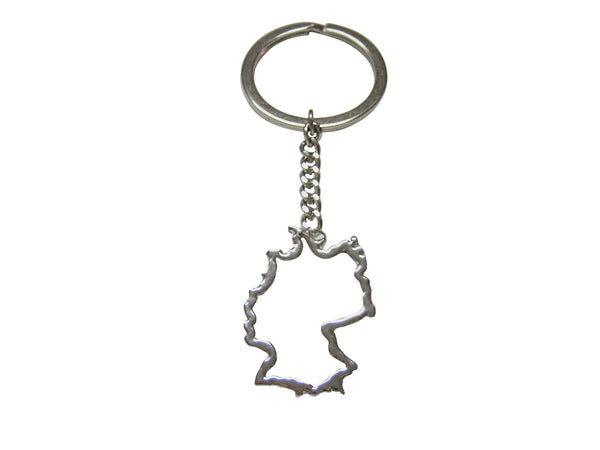 Germany Map Outline Keychain
