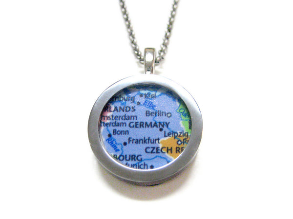 Germany Map Pendant Necklace