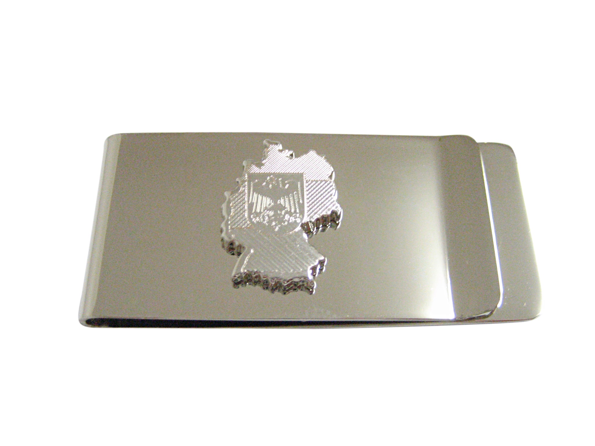 Germany Map Shape and Flag Design Money Clip