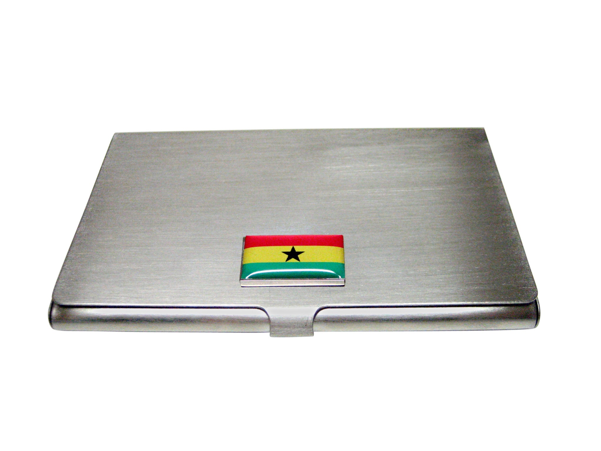 Ghana Flag Pendant Business Card Holder