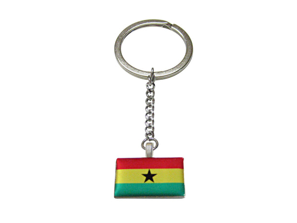 Ghana Flag Pendant Keychain