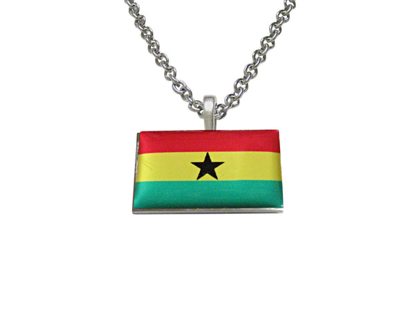 Ghana Flag Pendant Necklace