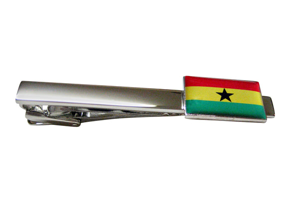 Ghana Flag Square Tie Clip