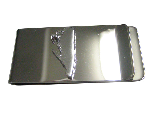 Gibraltar Map Shape Money Clip