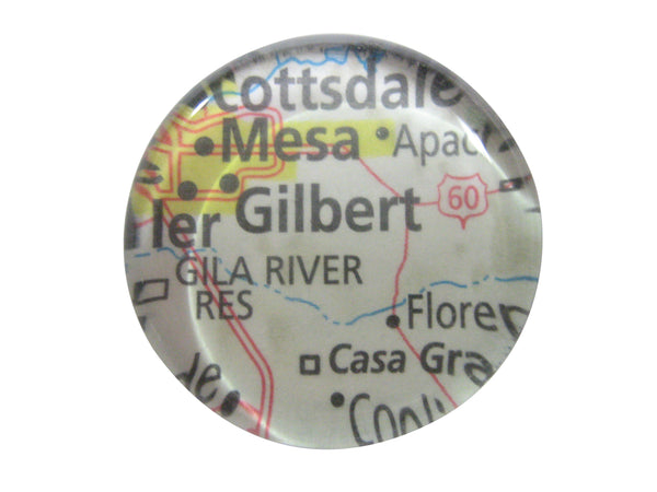 Gilbert Arizona Map Pendant Magnet