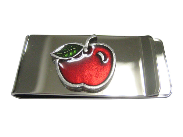 Glossy Red Apple Money Clip