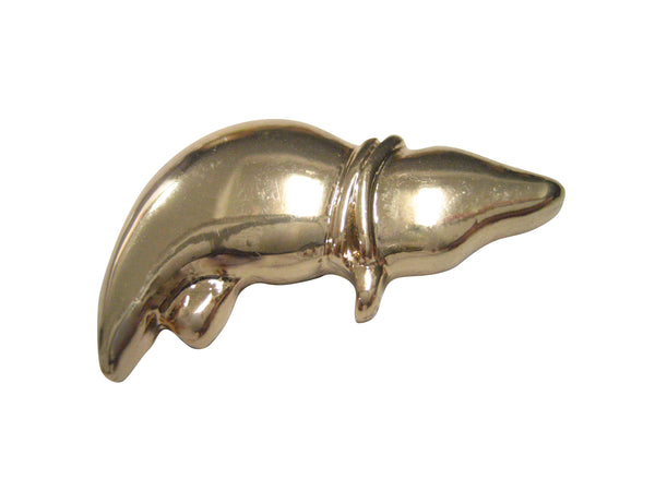 Gold Toned Anatomical Medical Hepatologist Liver Magnet