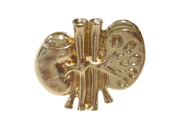Gold Toned Anatomical Medical Nephrologists Kidney Adjustable Size Fashion Ring