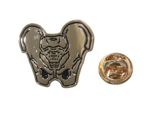 Gold Toned Anatomical Pelvis Lapel Pin