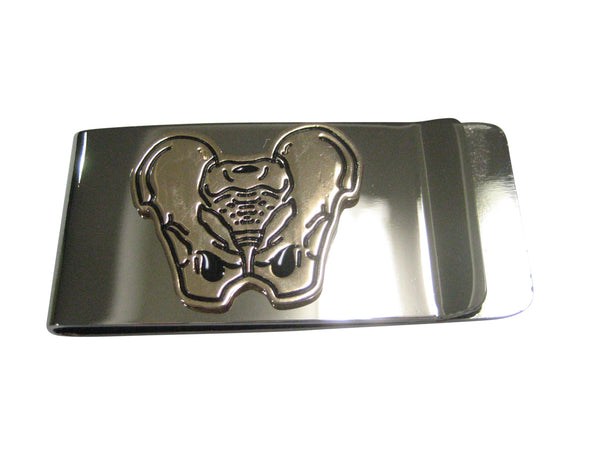 Gold Toned Anatomical Pelvis Money Clip